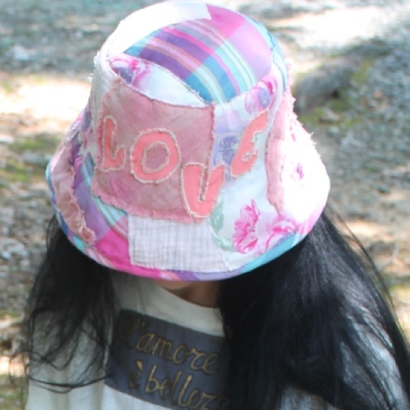 Colorful shabby chic bucket hat - Picture 10 of 10